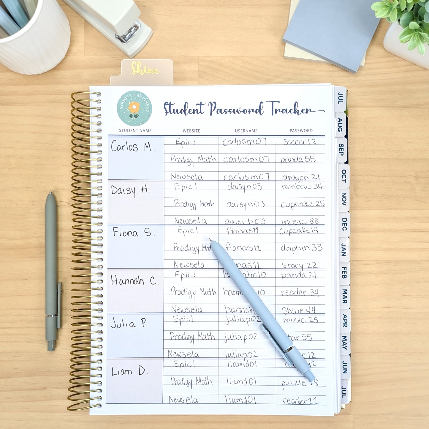 Merci Teacher Planner